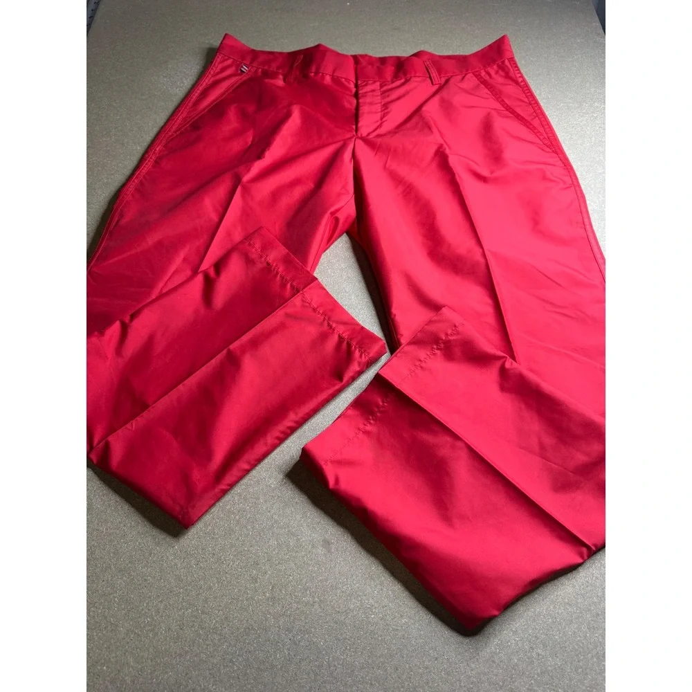 J.Lindeberg Troyan Regular Micro Twill Golf Pants Red Mens‎ 36/30 42MG121890006